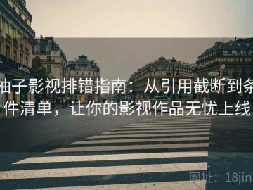 柚子影视排错指南：从引用截断到条件清单，让你的影视作品无忧上线
